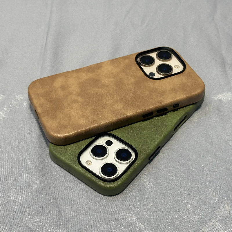 Retro Leather iPhone Case