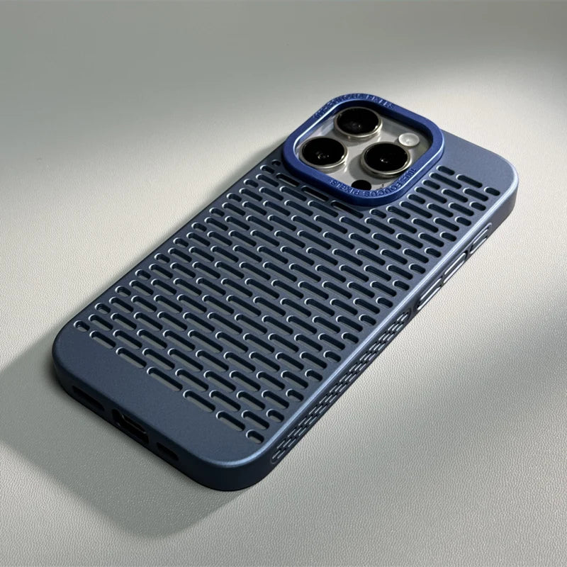 AeroFlow Cooling iPhone Case, blue